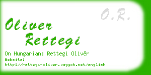 oliver rettegi business card