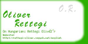 oliver rettegi business card